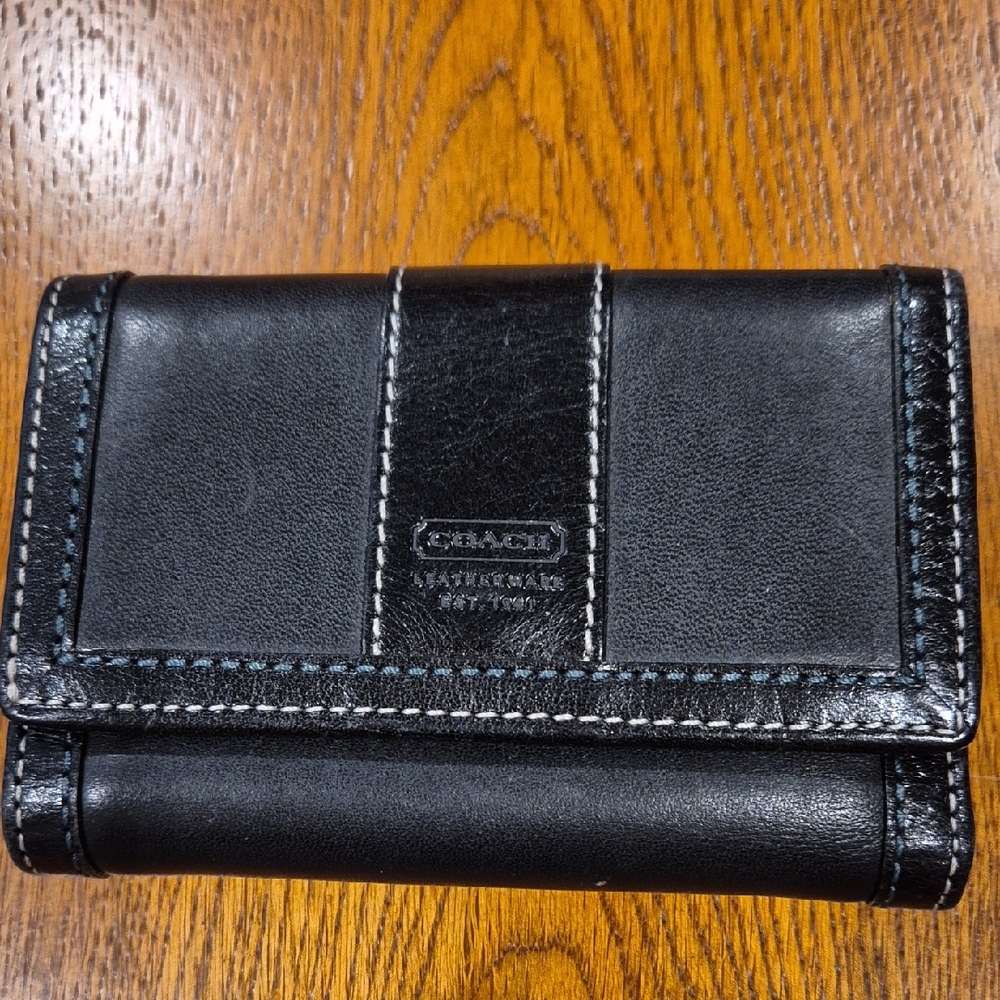 Coach Black Leather Wallet